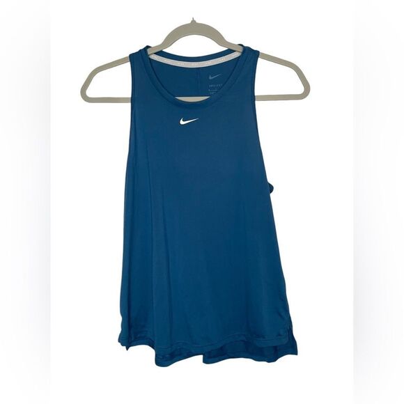 Nike Women’s Blue Workout Tank Top Dri-Fit - Picture 1 of 8